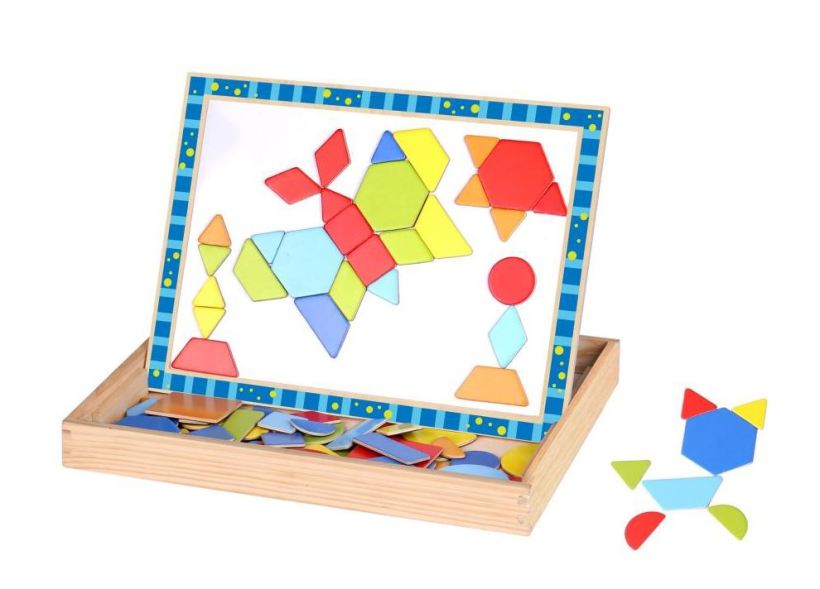Shapes Double Sided Magnetic Puzzle – with holder